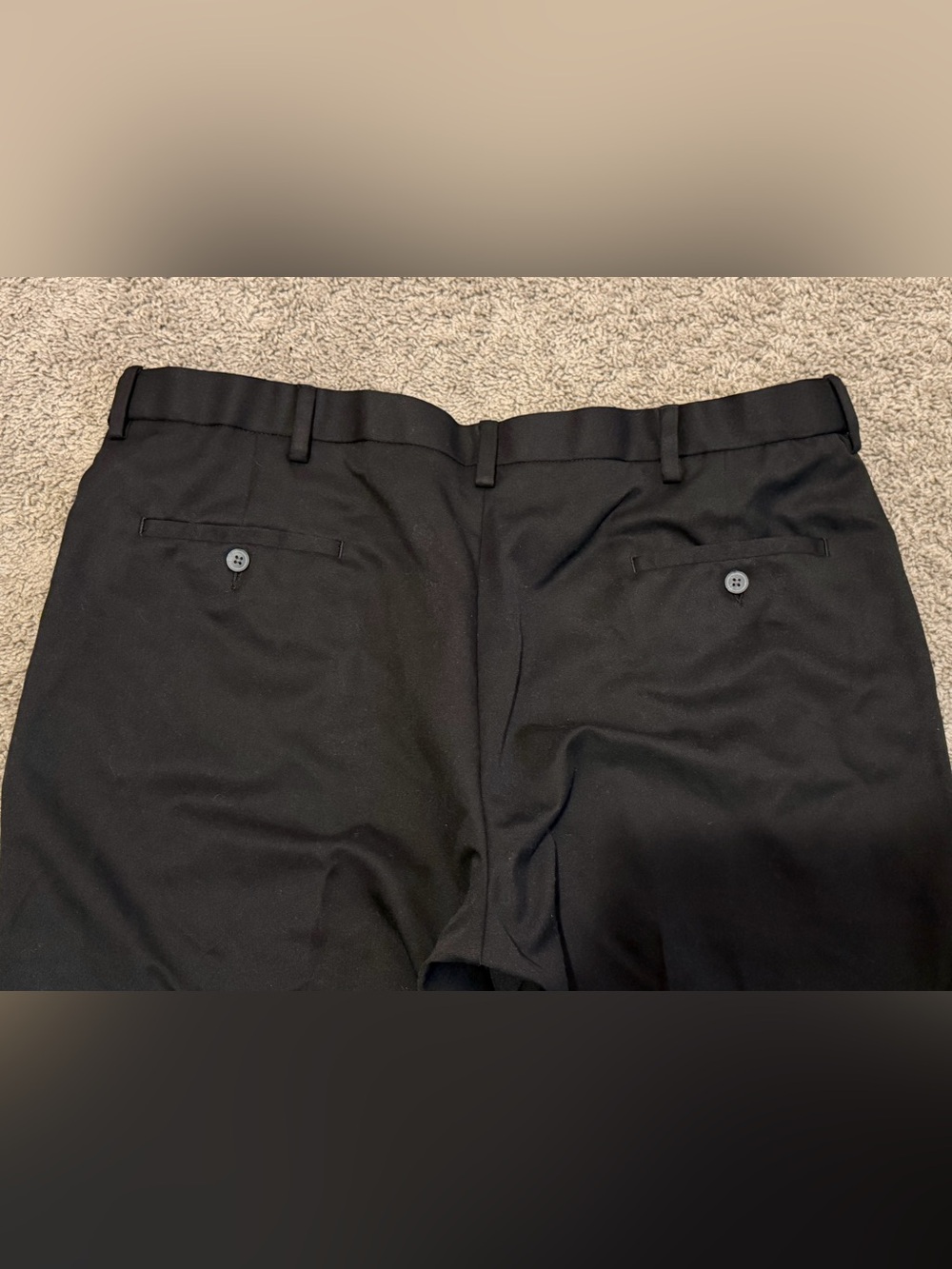 Haggar Men's Black Dress Slacks - Picture 3 of 4